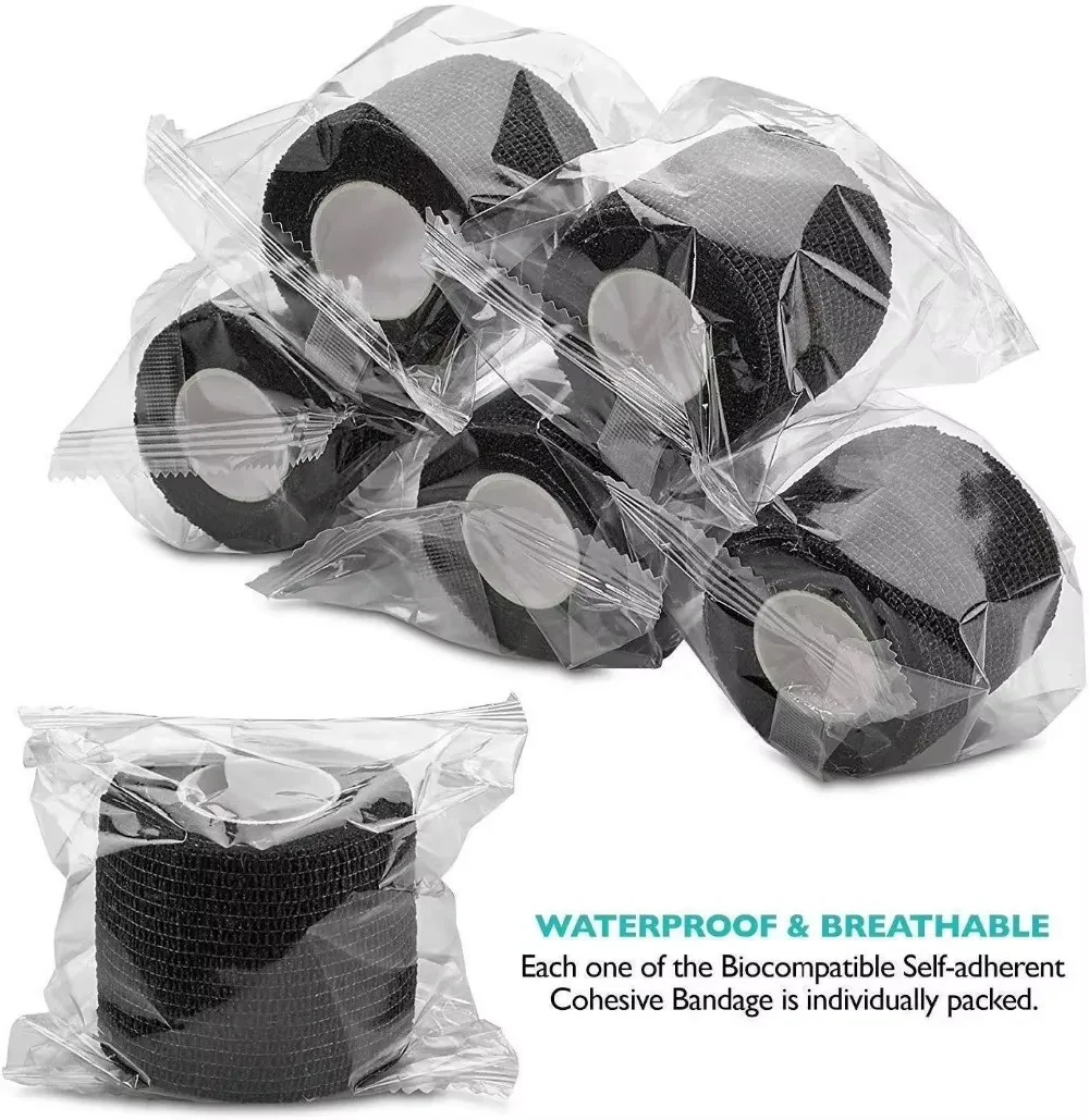 48/24/12/6/1 قطعة غطاء قبضة الوشم ضمادة يلتف الأشرطة ذاتية اللصق المضادة للانزلاق مطاطا الرياضة ضمادة الوشم اكسسوارات