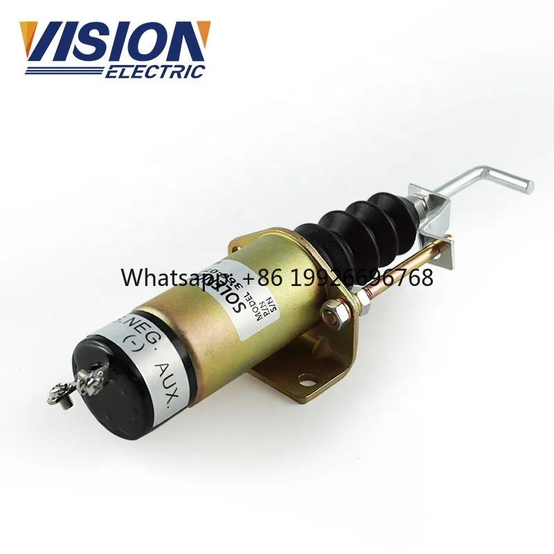 

366-07197 12V 24V 366-07198 Fuel Shut off Solenoid Valve SA-3405T Engine Stop Solenoid