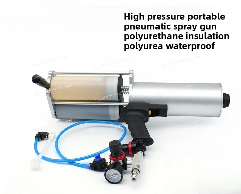 

Small Pneumatic Polyurea Polyurethane Glue Gun Handheld Cold Spray Gun for Insulation Material Spraying