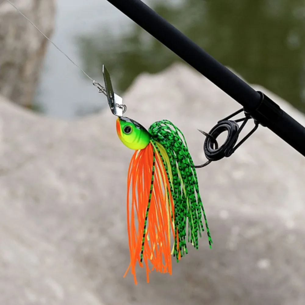 10g Chatter Bait Spinner Bait Weedless Fishing Lure Buzzbait Wobbler Chatterbait for Bass Pike Walleye Fish