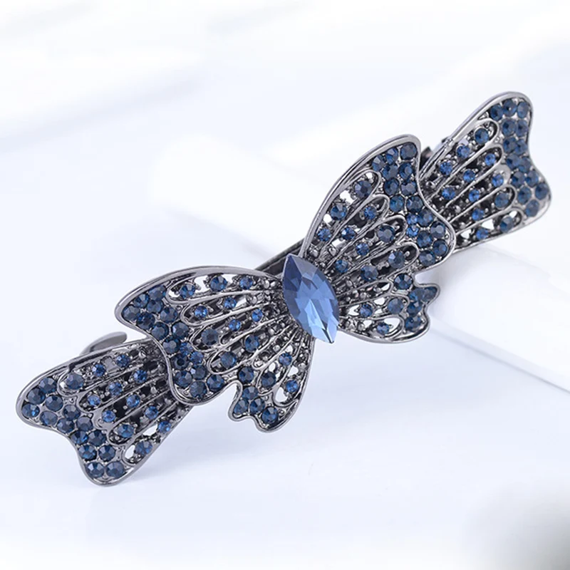 New Fashion Crystal Floral  Hairpins For Ladies Women Girls Hair Clips Elegant Jewelry Bridal Barrettes AE010