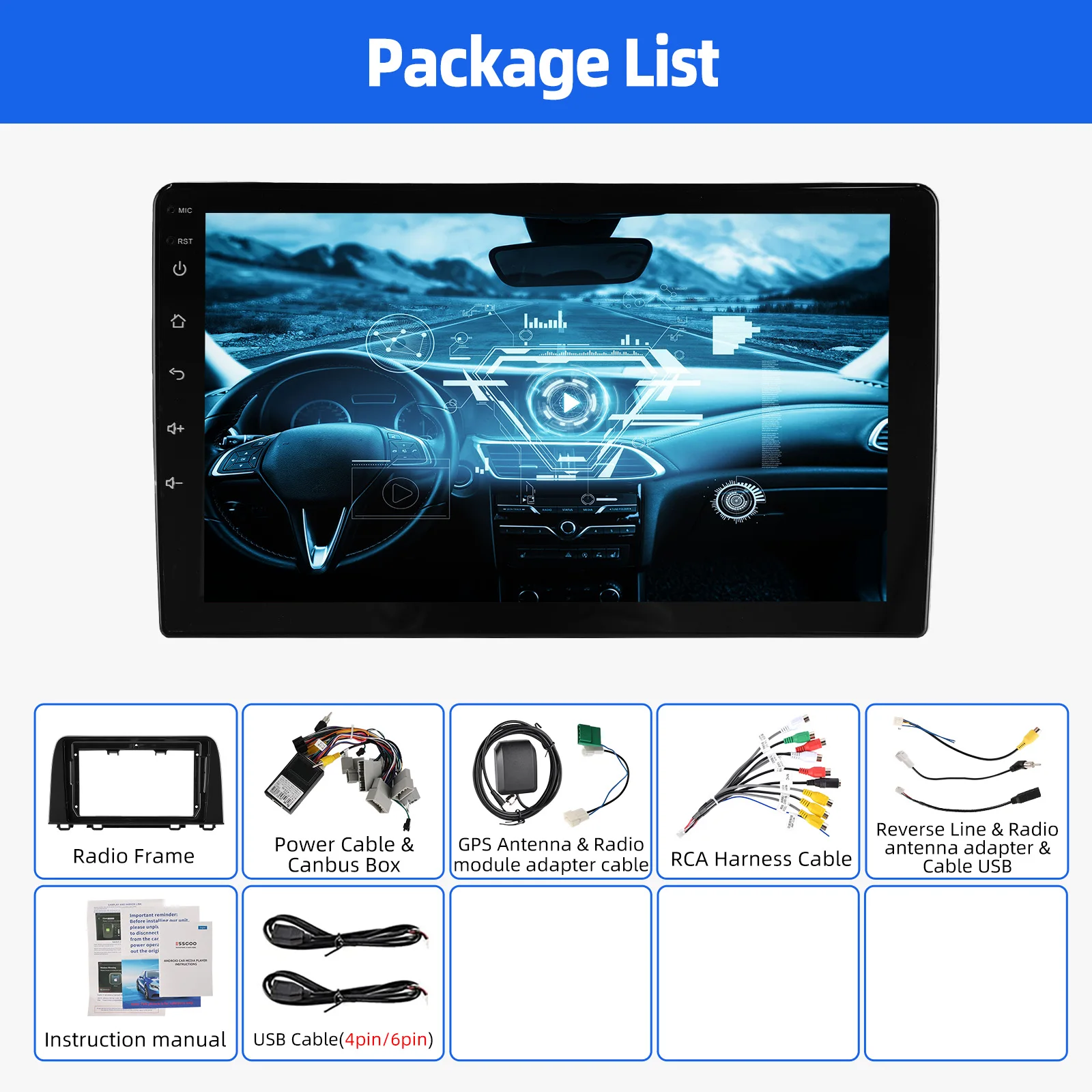 Für Honda CRV CR-V 2017-2021 CarPlay Android 14,0 Auto Stereo Radio GPS Navigation Bluetooth WiFi 2 + 32GB Kopf Einheit SWC ASP FM/RDS