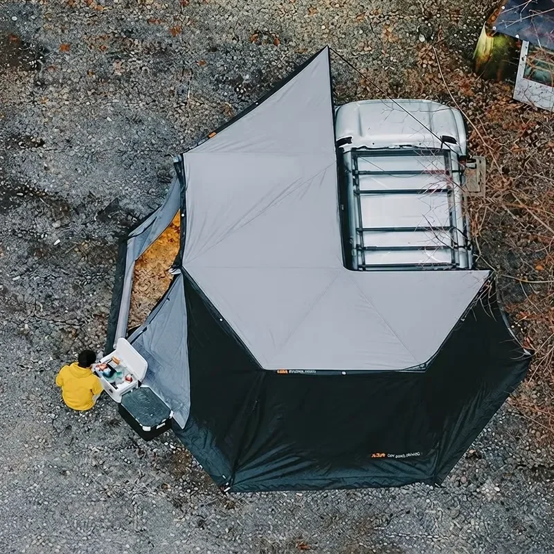 Overland 4x4 270 Degree Hard Shell Roof Awning with Walls for SUV Car Camping