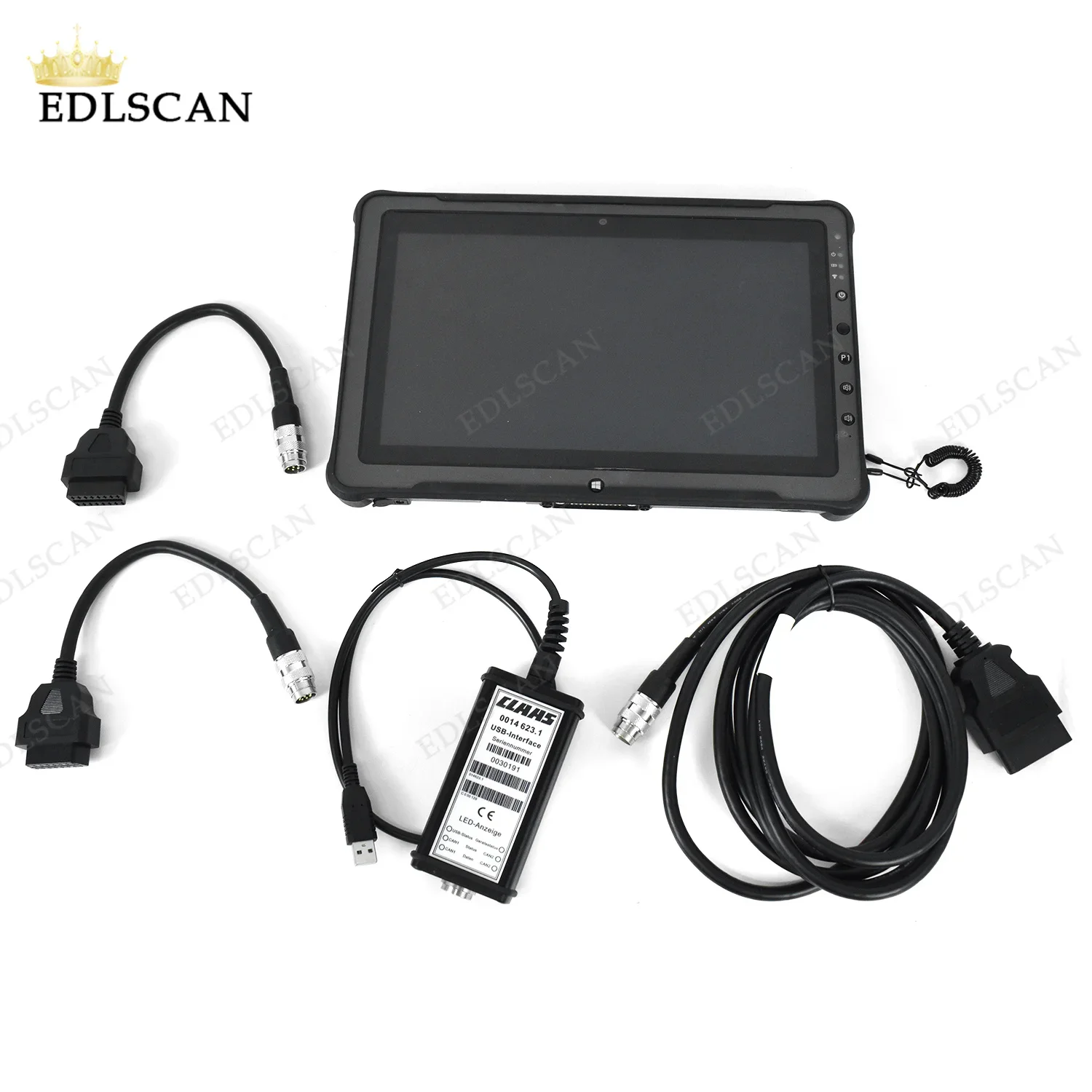 F110 Tablet toughbook used diagnostic for Claas diagnostic tool CAN-USB with cables Vehicle Code Reader Device Heavy Equipment