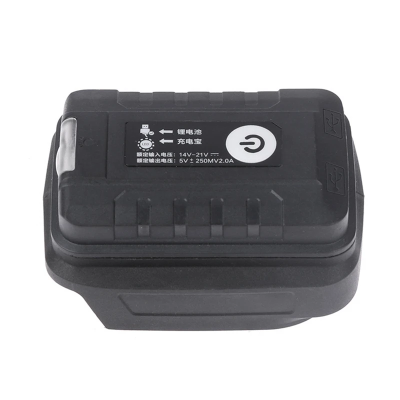 Imagem -05 - Usb Carregador de Celular para Makita Lâmpada Led Adaptador Lanterna Preto 18v Li-ion Bateria