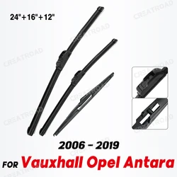 Wiper Front & Rear Wiper Blades Set Kit For Vauxhall Opel Antara 2006 - 2019 Windshield Windscreen Window 24