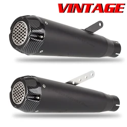 51mm Inlet Universal Retro Motorcycle Exhaust Vintage Classic Muffler DB Killer for CM300 CM500 Street 883 1200 Fat Boy SOFTAIL