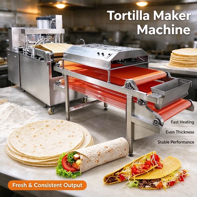 FL Tortilla Making Machine Multi-functional Flatbread Shaping Line for Arabic Turkish Flatbread Custom