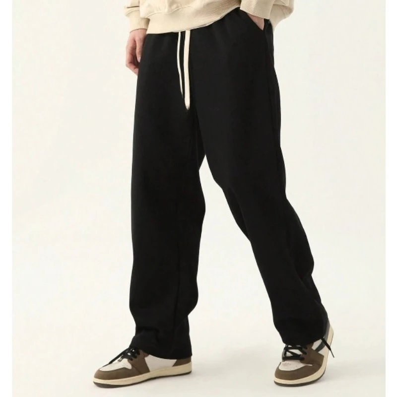 

Men's Autumn Casual Drawstring Straight-Leg Pants Comfortable Cotton Sportswear and Fitness Casual Pants mens pants