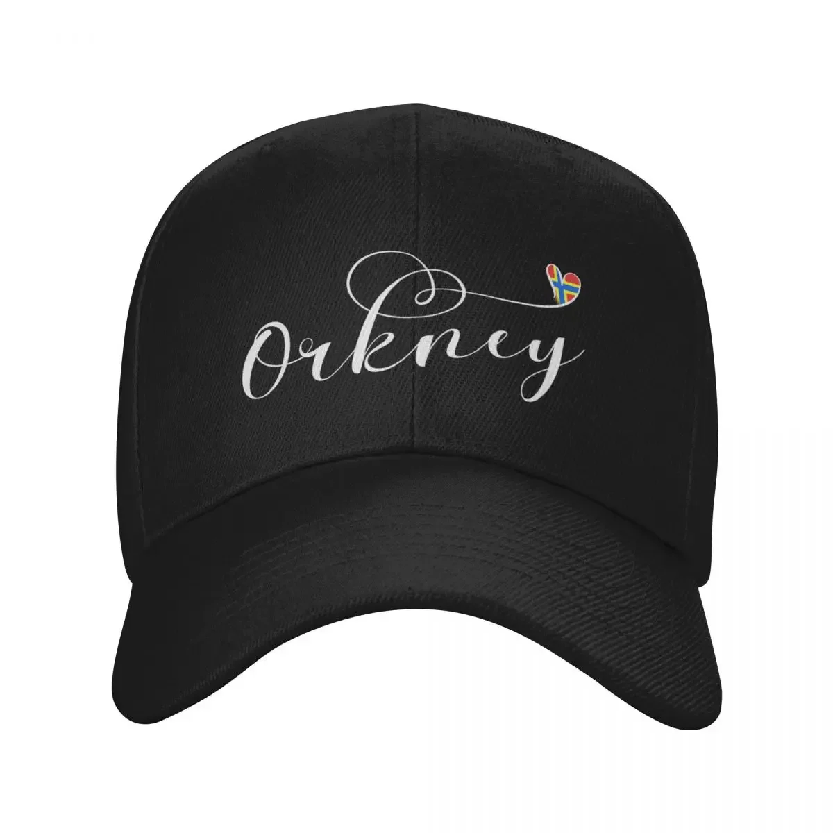 

Orkney Flag in Heart, Northern Isles, Scotland Baseball Cap Fishing cap tea Hat custom Hat Christmas Hat Men's Luxury Women's