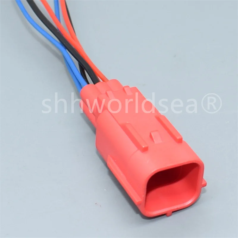 1Sets Red 6 Pin Male Female Car OBD Diagnostic Plug Auto Universal Socket Automotive Connector MWTPB-06-1A-R protection cover