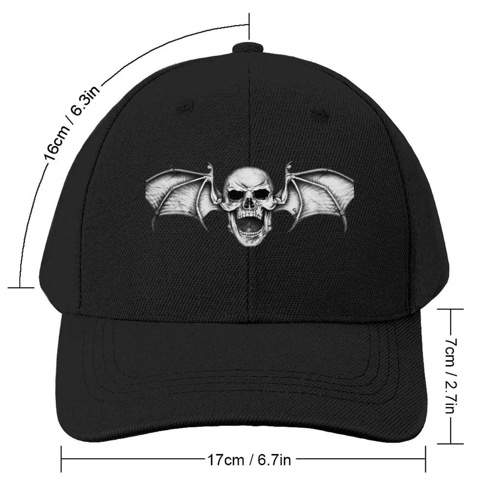 Avenged Sevenfold Skull Baseball Cap Dropshipping Hat Beach Sun Cap Luxury Brand Hats For Women Men's