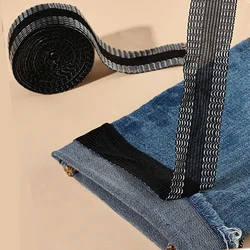 1-5M Hosen Paste Selbst-Adhesive Hose Rand Verkürzen Pasten Eisen auf Hosen Jeans Hosen Kleidung Ärmeln länge Eingestellt stick Band