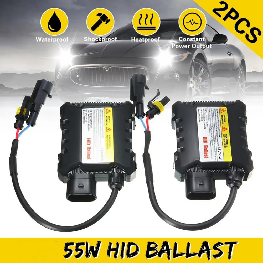 AB33-4X 55W HID Bi Xenon Ballast 12V Digital Slim Ballast Fast Bright Electronic Ballast For H1 H3 H3C H4-1 H4-2 H7 H8