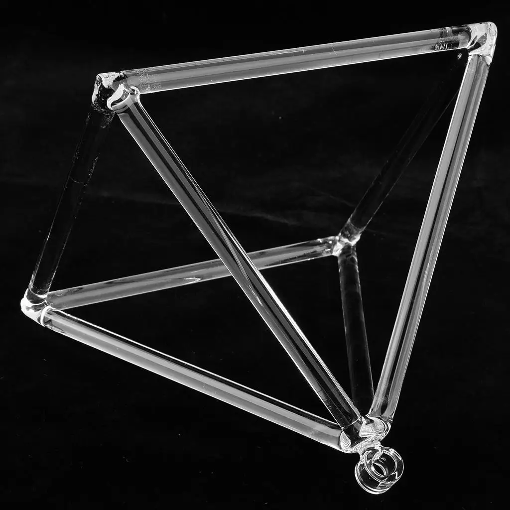 Singing Crystal Pyramid Clear Note Quartz Meditation Bowl Instrument for Mindfulness and Yoga