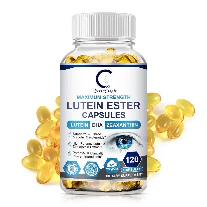 

GPGP Greenpeople Vitamin B12 Lutein Ester Capsules Zeaxanthin Supports Eye Fatigue&Dry Eyes&Vision Healthy Adult Lutein Mixture