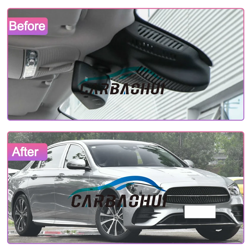 New! Easy to install Dash Cam For Mercedes-Benz MB E Class E350L E300L 4MATIC 2021 2022 2023 Car DVR Wifi Video Recorder Camera