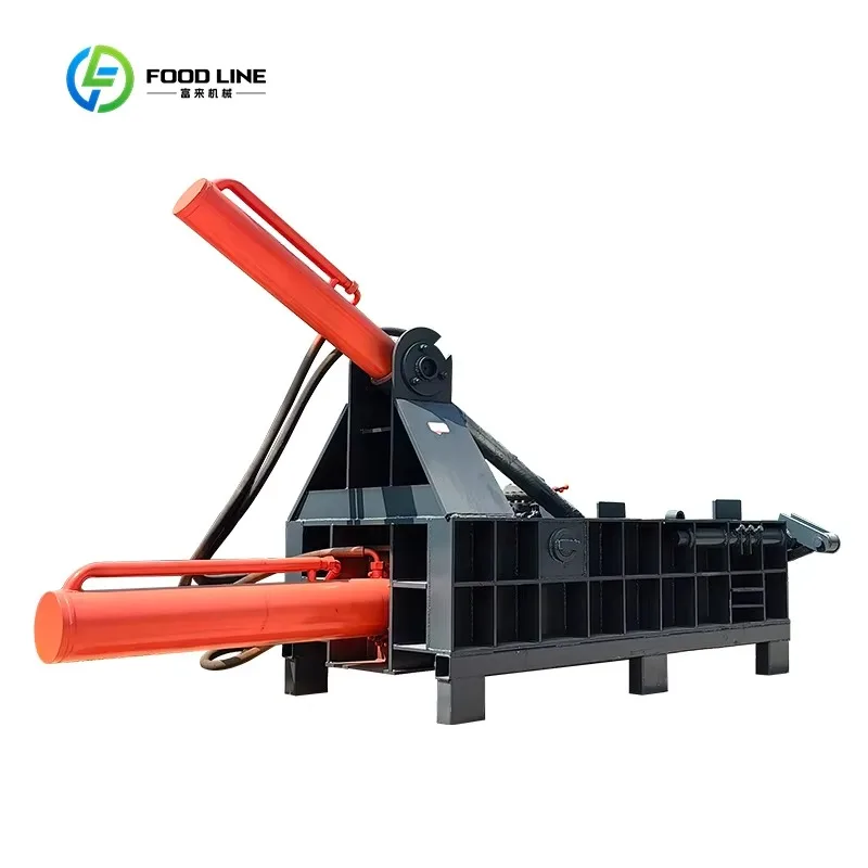 Automatic Hydraulic Baler with Safety Interlock, Easy Operation for Commercial, Manufacturing & Warehouse Applications