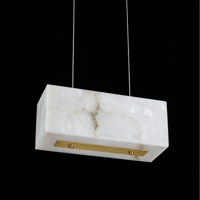 Modern Minimalist Spanish Marble Dining Chandelier for Luxury Villa Living Room Bedroom Dining Room Designer Pendant Light