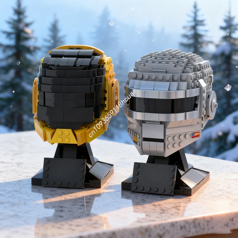 

826pcs MOC Daft Punk Helmet Collection Model Building Blocks Architecture Assemble Christmas Gifts DIY Idea Toys Kids Birthday