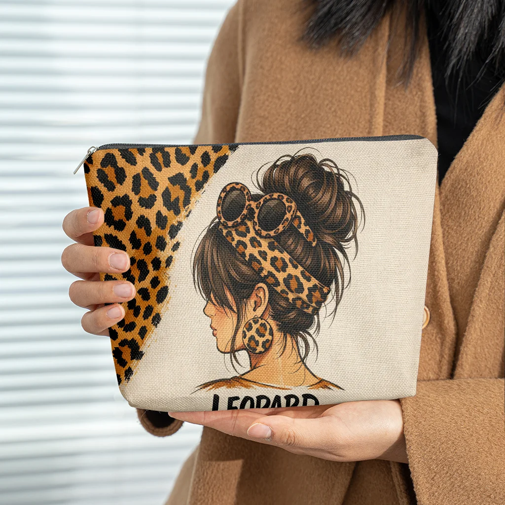 A fashionable lady pattern cosmetic bag-cute multifunctional zipper handbag, jewelry storage bag