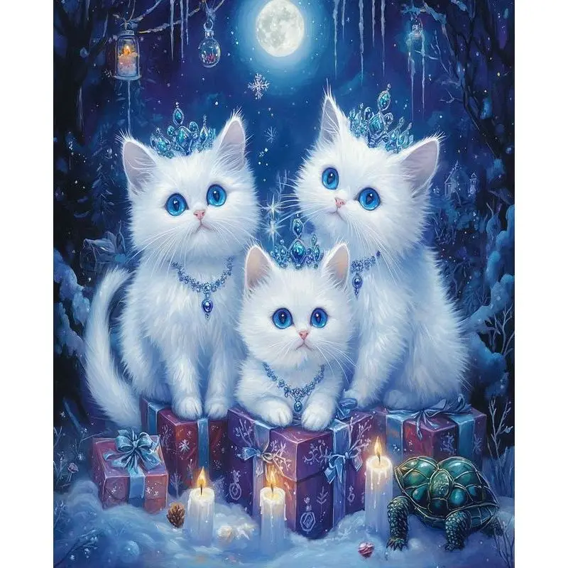 

PhotoCustom Painting By Numbers Cat Animal Pictures By Number Handpainted For Adults Home Decor