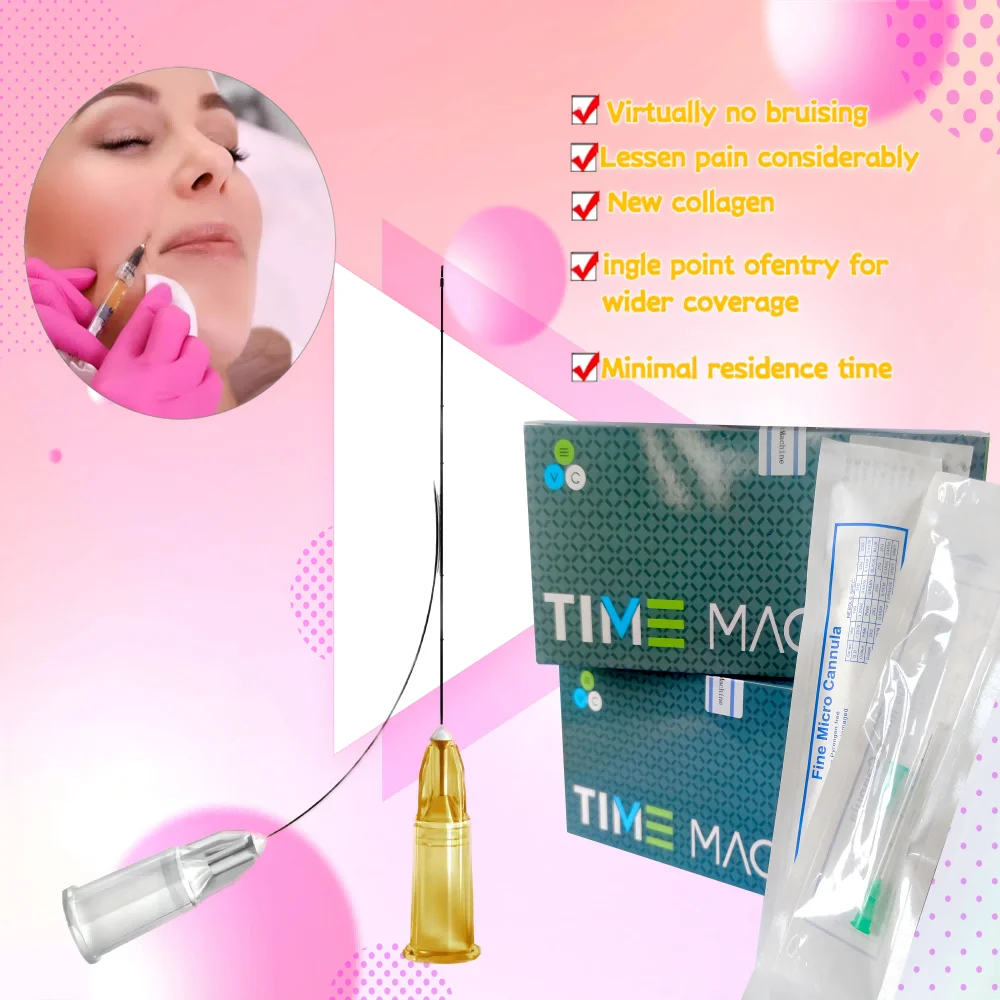 

one box High-Quality Micro Blunt Needle Canula 14G 90mm 18G 100mm Blunt Tip Cannula Needles for Filler Hyaluronic Acid Injection