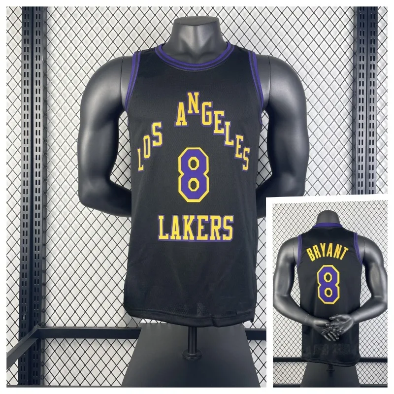 24/25 Latest Explosive Basketball Jersey Lakers Star Training Clothes Summer Men's Crew Neck Vest Is Quick To Dry and Breathable