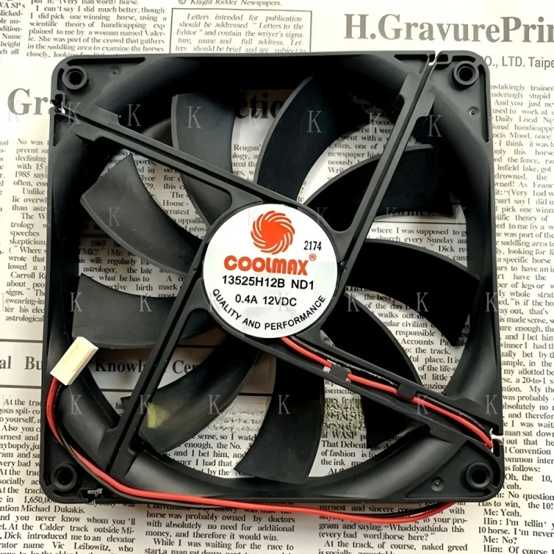 

C FOR High Quality Cooling Fan 13525H12B ND1 12V 0.4A 135*135*25mm