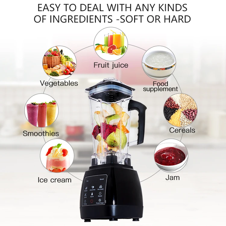 Popular Powerful heavy duty ice crusher machine Milkshake Mixer soybean milk full automatic blander juicer blender