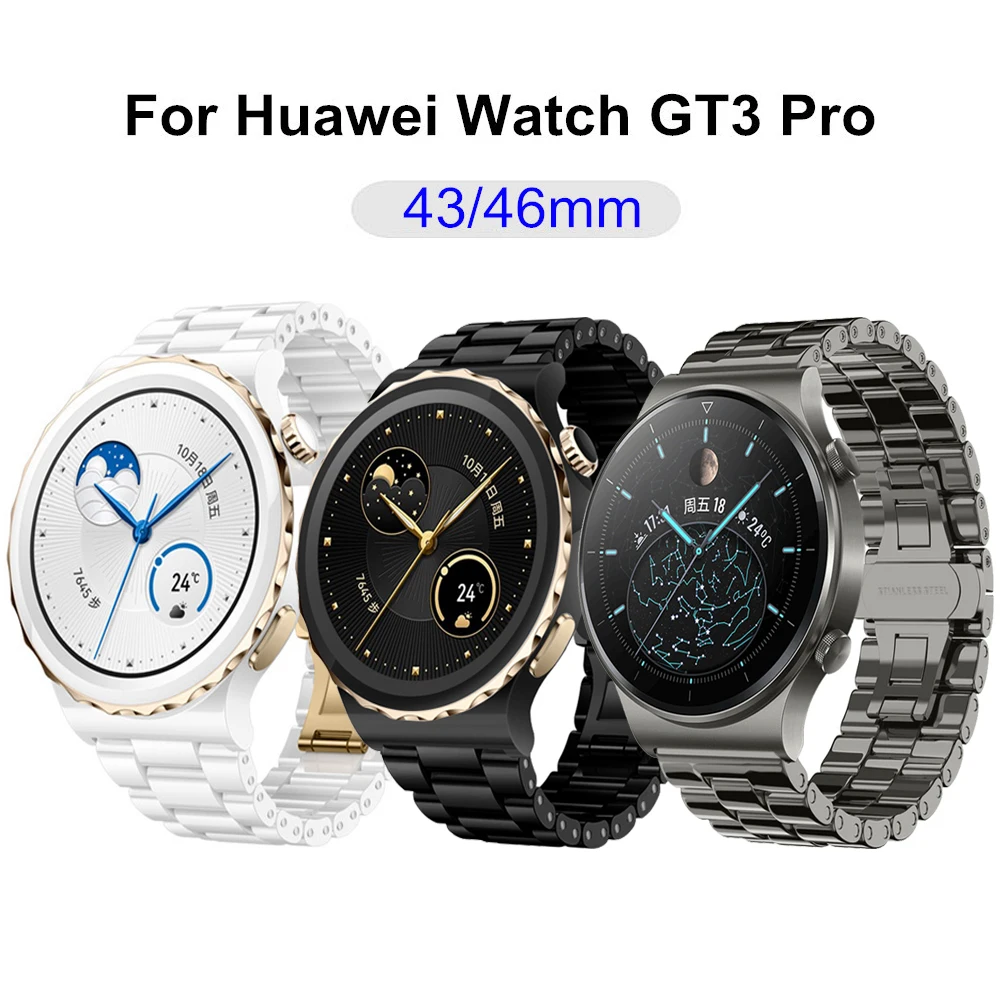 20 22mm cinturino in ceramica per Huawei Watch GT3 42 46mm GT2 Pro GT2e cinturino per cinturino per Samsung Galaxy watch 4/5/Pro Strap Correa