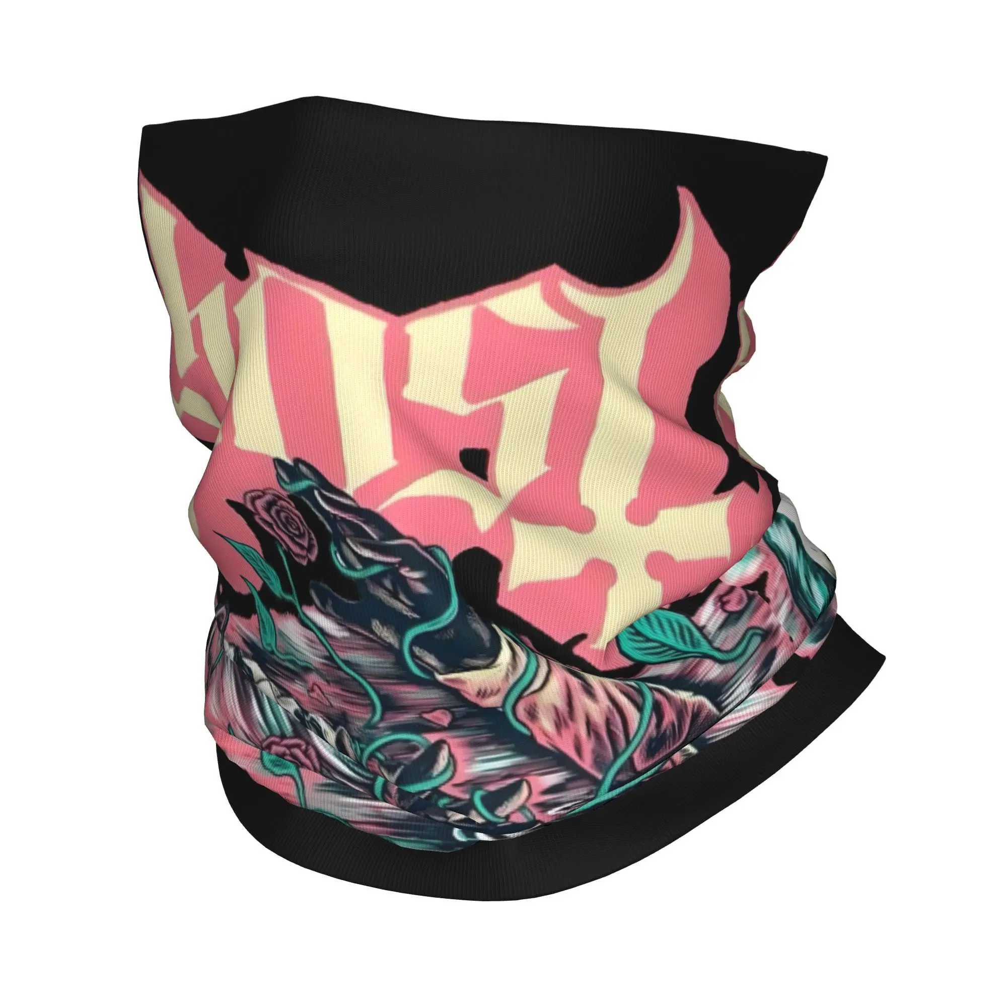 Custom G-Ghosts Rose ผ้าพันคอคอ Gaiter Windproof ผ้าพันคอผ้าพันคอผู้หญิงผู้ชาย Punk Headwear Tube Balaclava