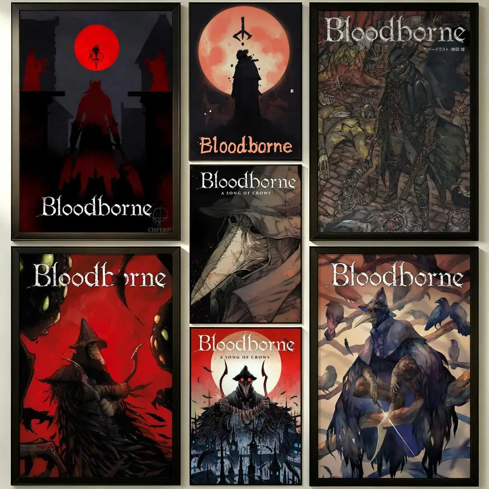 game Bloodborne Poster HD Poster Sophisticated Modern Aesthetic Wall Art For Living Room Bedroom Office Cafe Decor