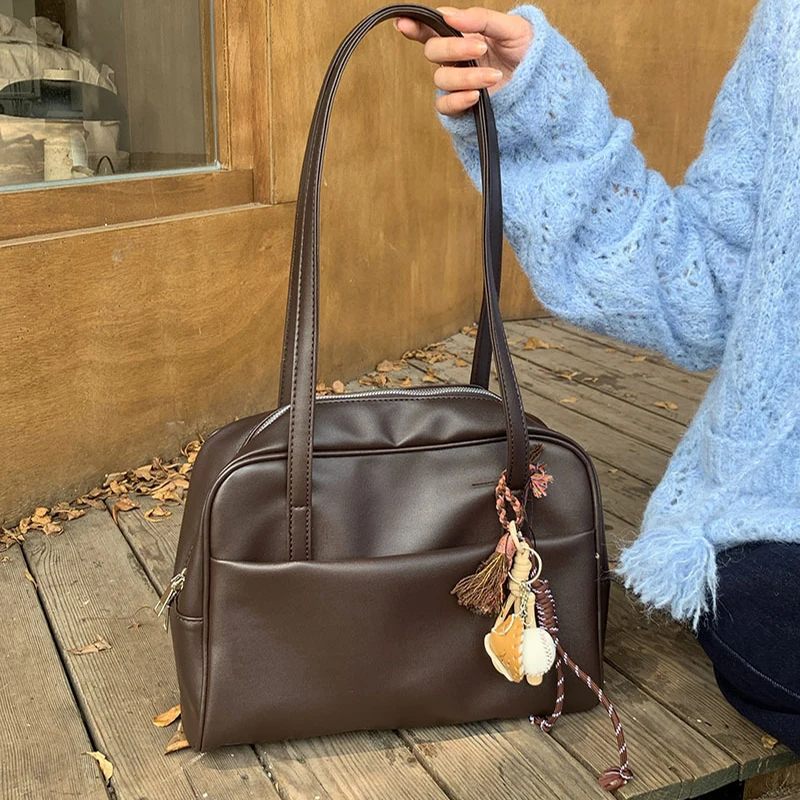 

Корейская сумка через плечо из искусственной кожи, женская модная квадратная сумка с внешней сумкой, повседневная сумка через плечо, портфель, сумка через плечо для поездок на работу