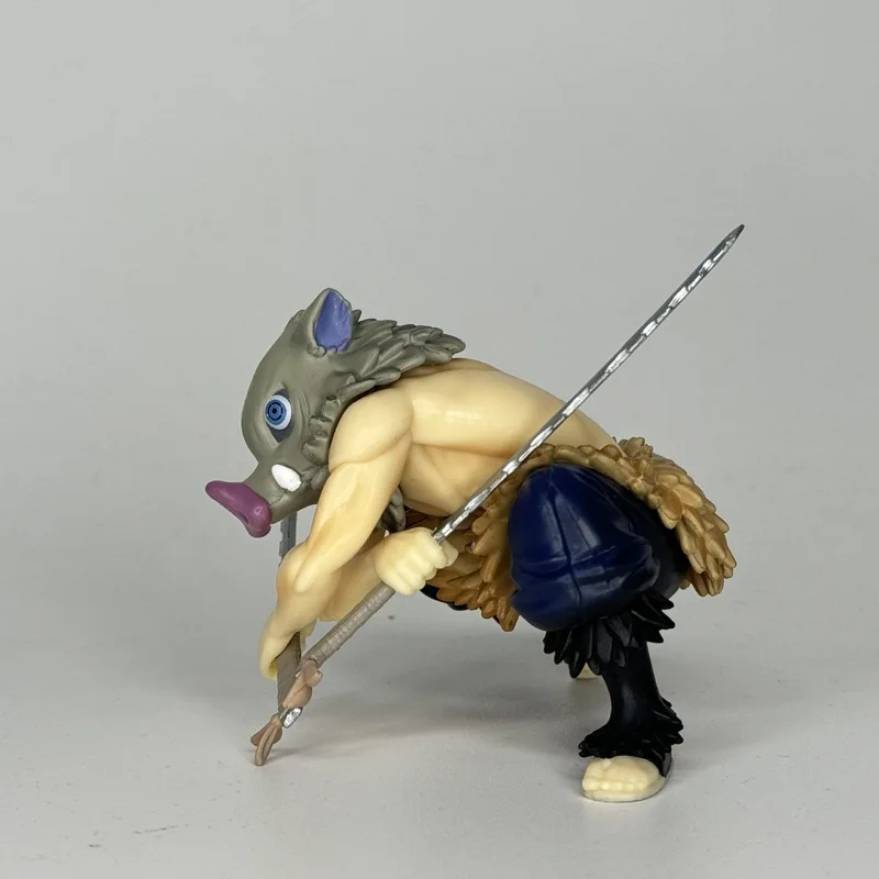 8 سنتيمتر شيطان القاتل Hashibira Inosuke الشكل روبوت تحصيل عمل الشكل هدية بولي كلوريد الفينيل بولي كلوريد الفينيل لعبة عمل التماثيل Giyuu Kimetsu No Yaiba #4