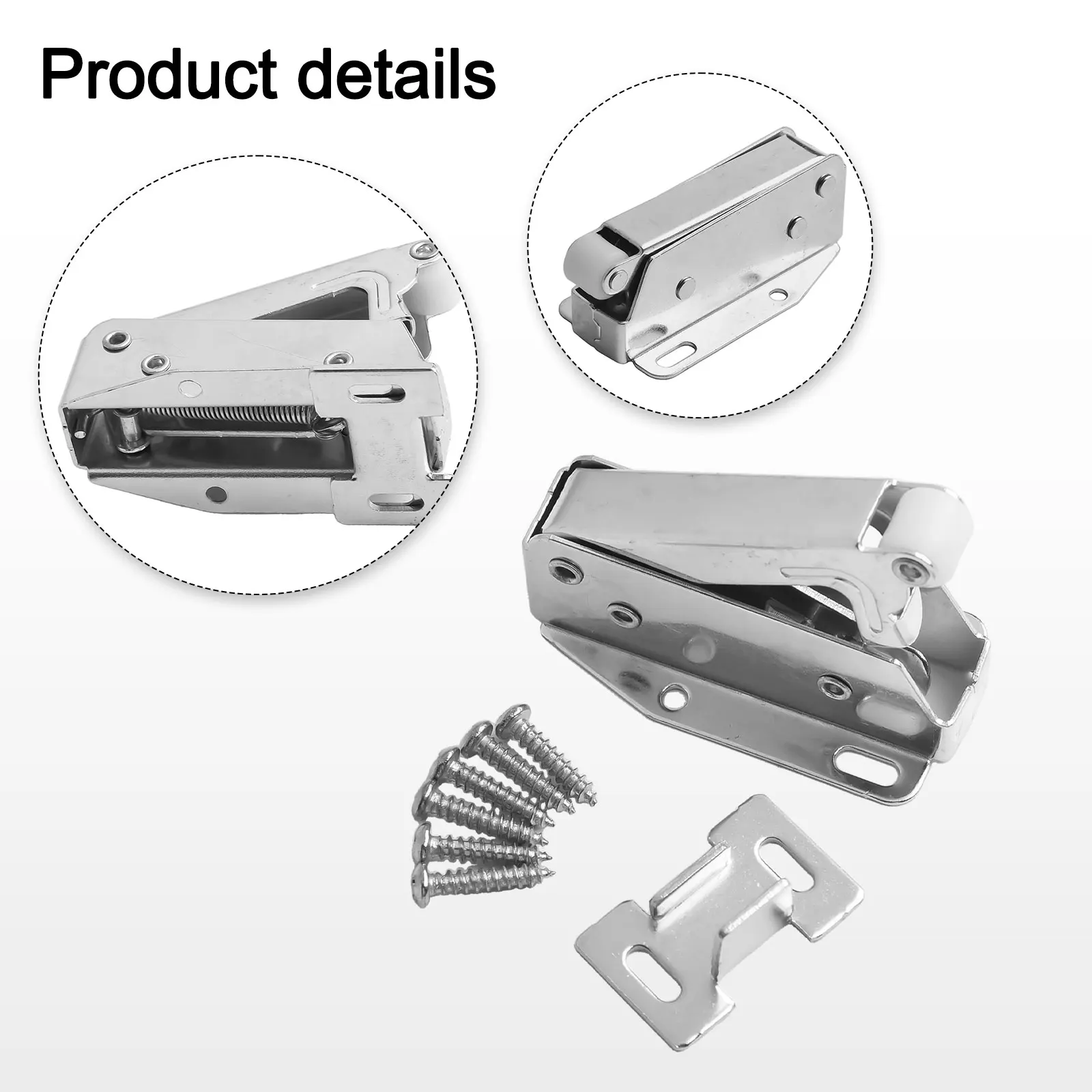 Cabinet Door No Installation Handle One Click To Open Push Type Rebound Self Locking Device Sleek And Seamless Appearance