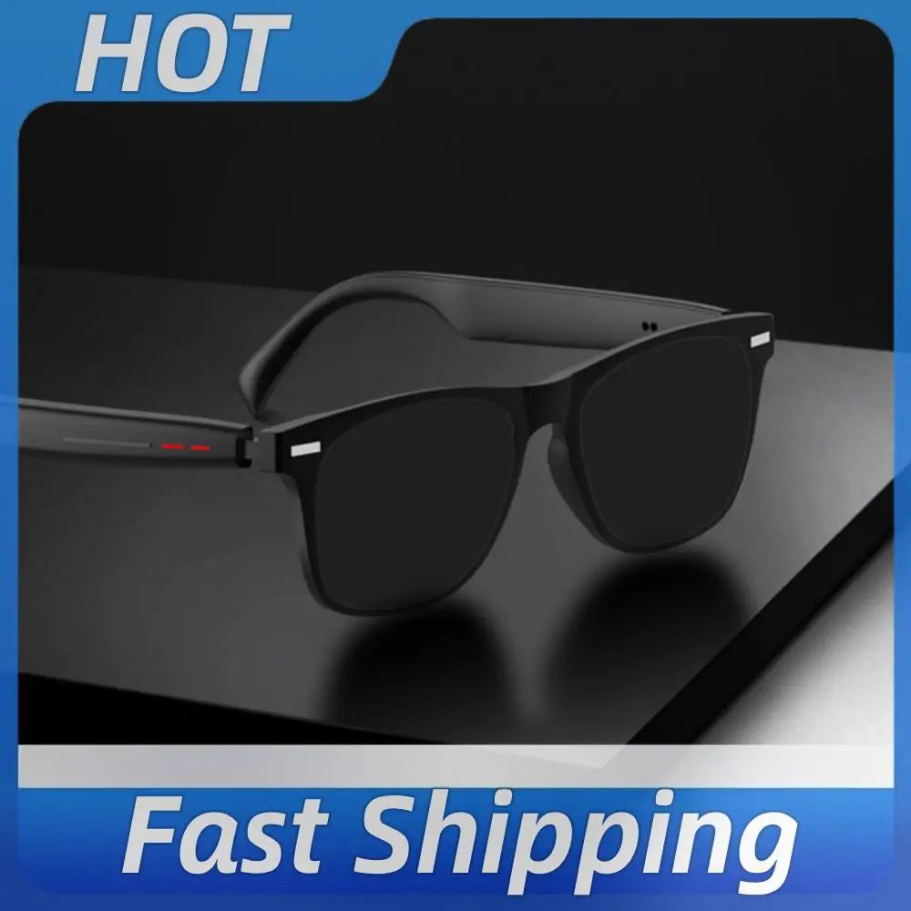 Smart Glasses AI Voice Assistant BT Audio Glasses with Open Ear Speaker Hands-Free Calls & Built-in Microphone