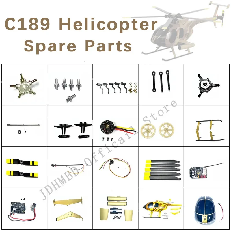 C189 ptak śmigłowiec MD 500 obrońca/1:28 części zamienne do helikoptera kadłuba powłoki łopata wirnika głównego silnika ESC