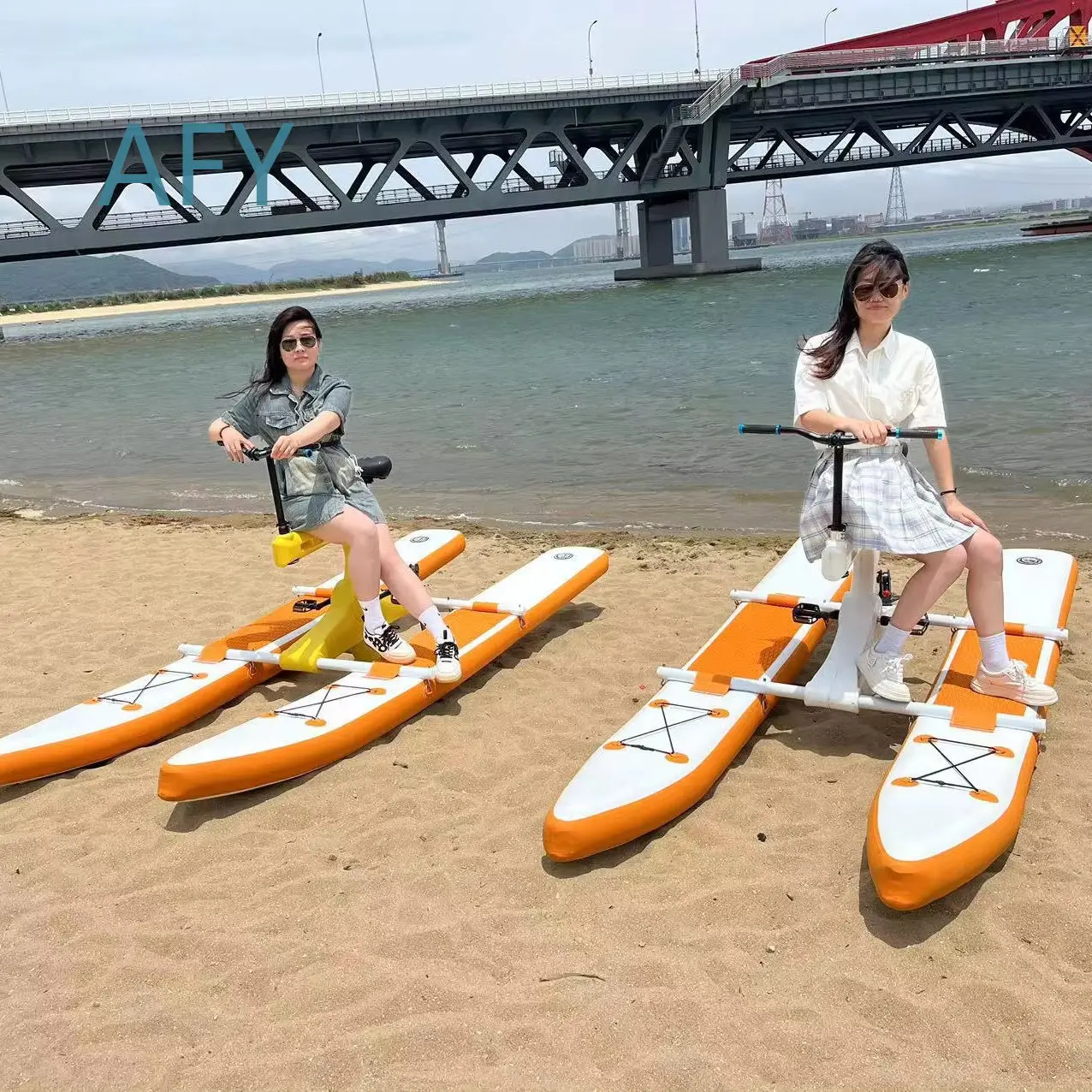 New single double water bicycle water amusement equipment park boat pedal boat scenic sightseeing boat