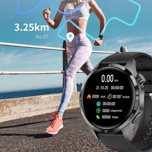 Imagen 2 del producto 2025 nuevo reloj al aire libre 4 Pro GPS NFC reloj inteligente hombres 360*360 pantalla AMOLED ritmo cardíaco Bluetooth llamada impermeable hombre Smartwatch