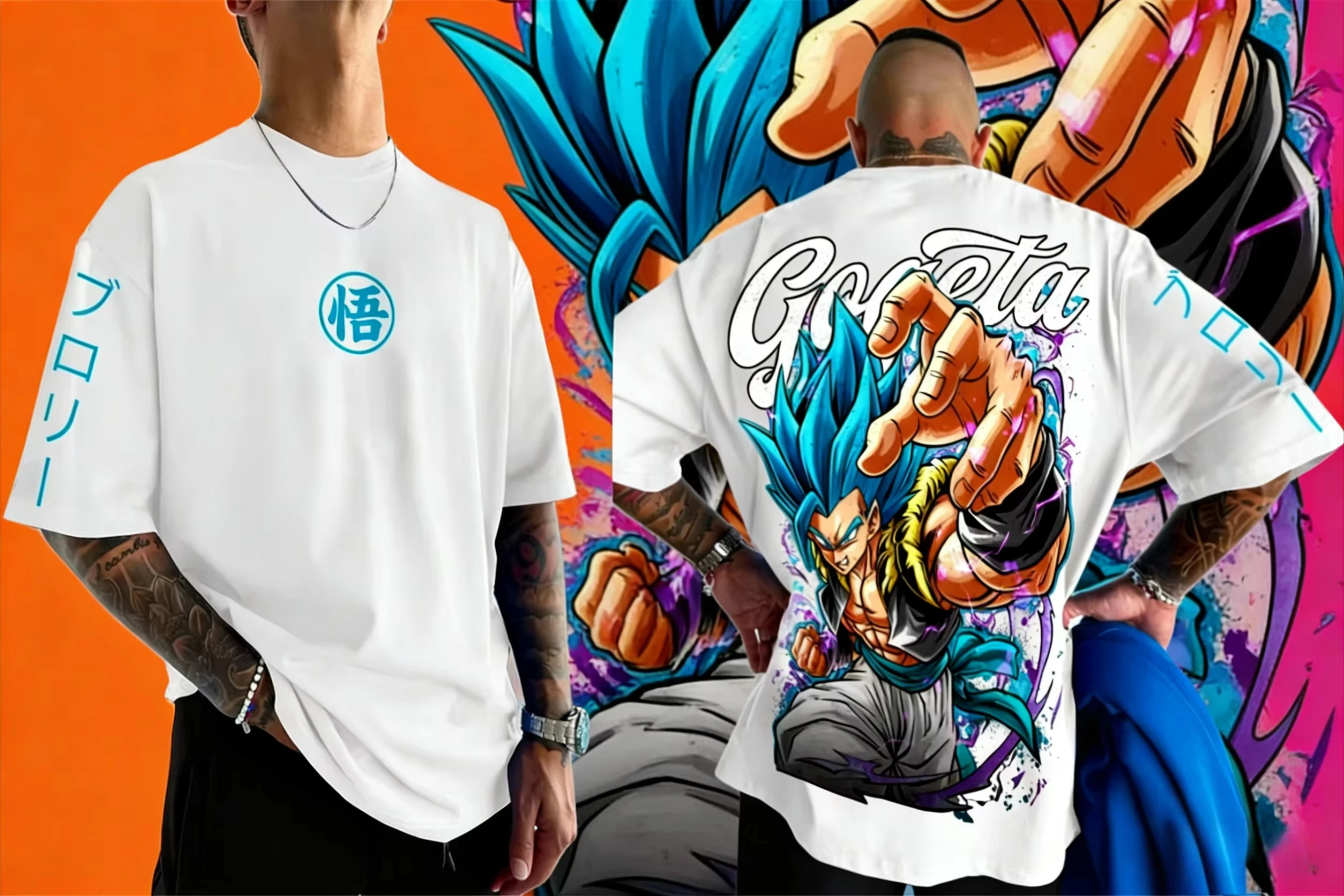 

2026 New Summer Dragon Ball 40th Anniversary Son Goku 100%Cotton Anime Printed T-shirt Extra Size Casual Streetwear Unisex Y2k