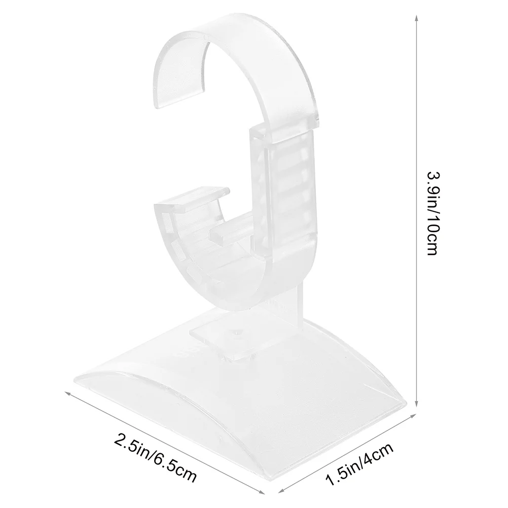 4Pcs Adjustable Clear Plastic Watch Stand Display Stands for Men Women Watch Storage Holder Organizer Rack Display Stands