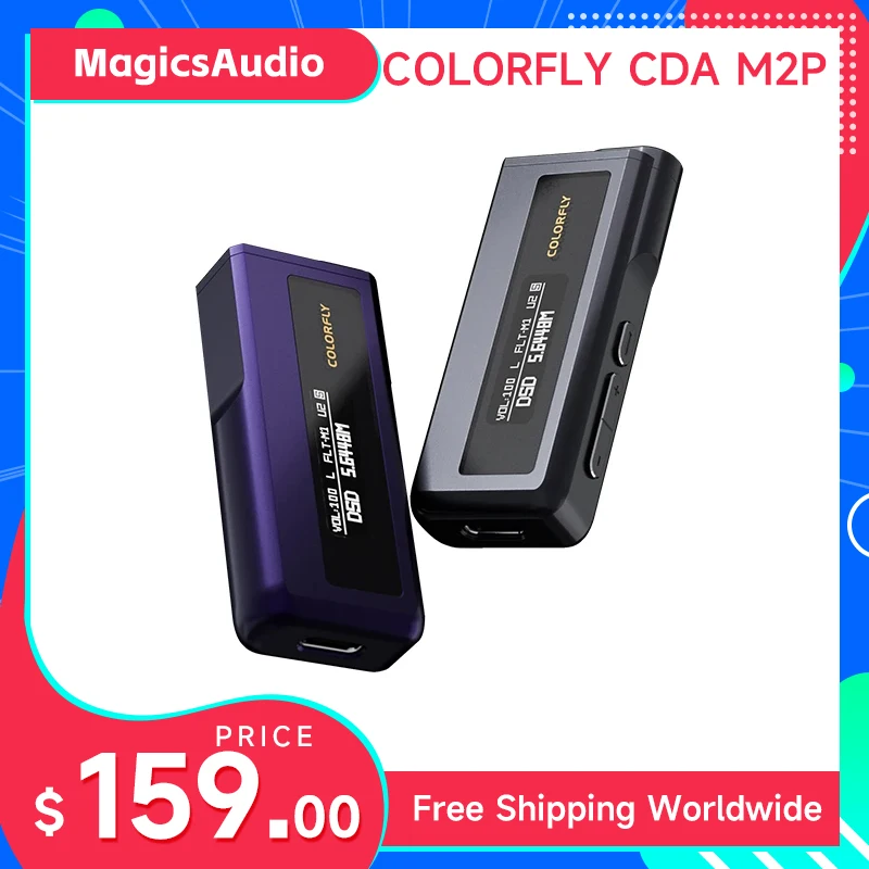 COLORFLY CDA M2P Portable USB DAC/AMP Headphone Amplifier quloos