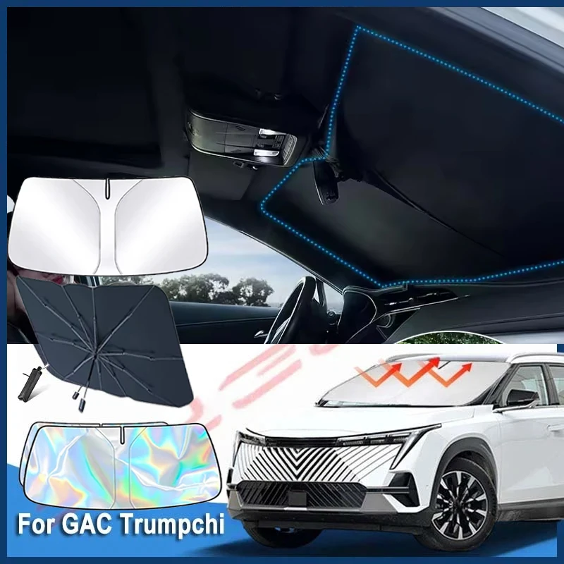 For GAC Trumpchi EMKOO 2022 2023 2024 2025  Car Windshield Sunshade Cover Anti UV Protection Auto Parts Accessories