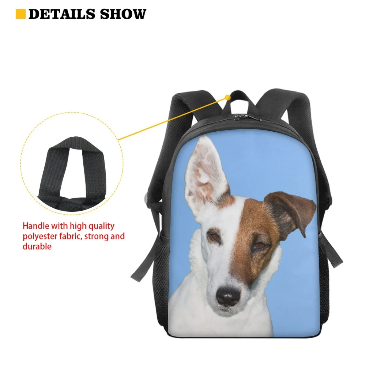 Cute Dog 3D Print School Bags For Girls Boys Kids Cartoon Backpack Bags zaini da viaggio per l'asilo nuovo regalo per la borsa del mese