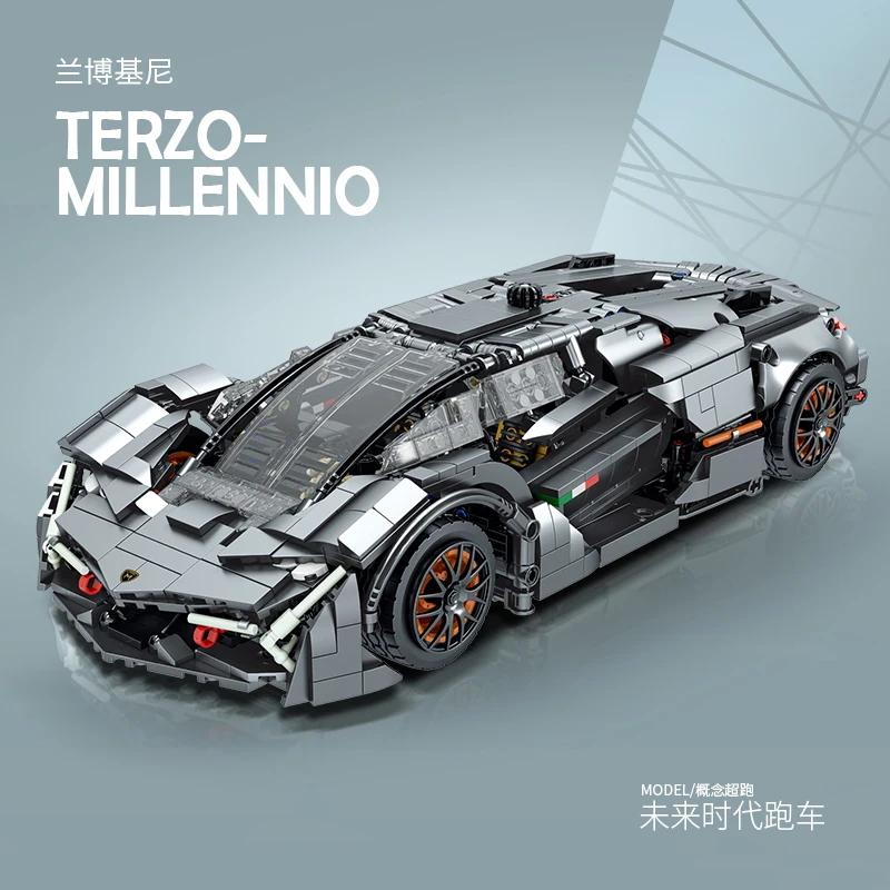 City Technical Lamborghinis Concept Racing Car Building Blocks Model Speed Sports Vehicle Assemble Moc Bricks Toy For Boys Gifts