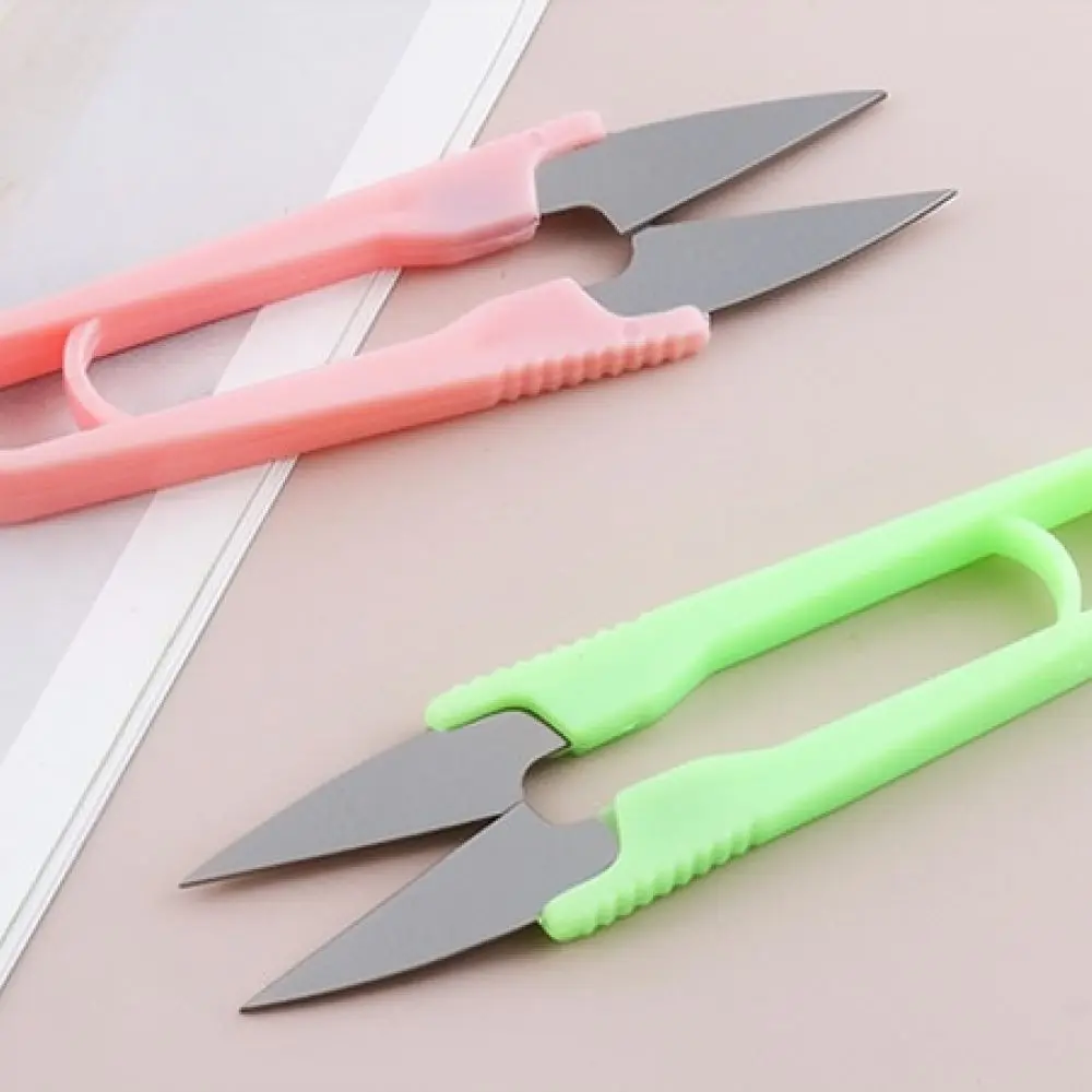 Mini U Type Sewing Scissors Sharp Blade Yarn Trimmer Ergonomic Handle Crafting Tool For Cross Stitch Tailor Repair