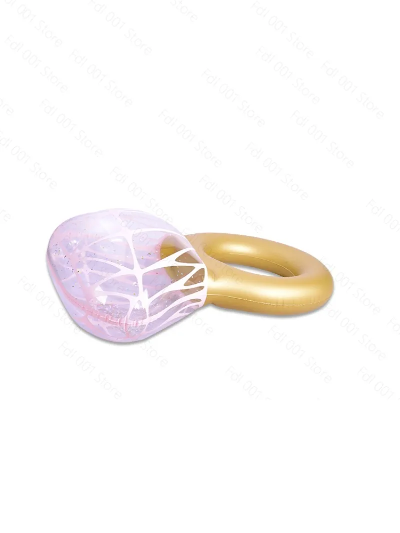 Inflatable diamond swimming ring children's  floating row crystal swimming toy underarm cross-border