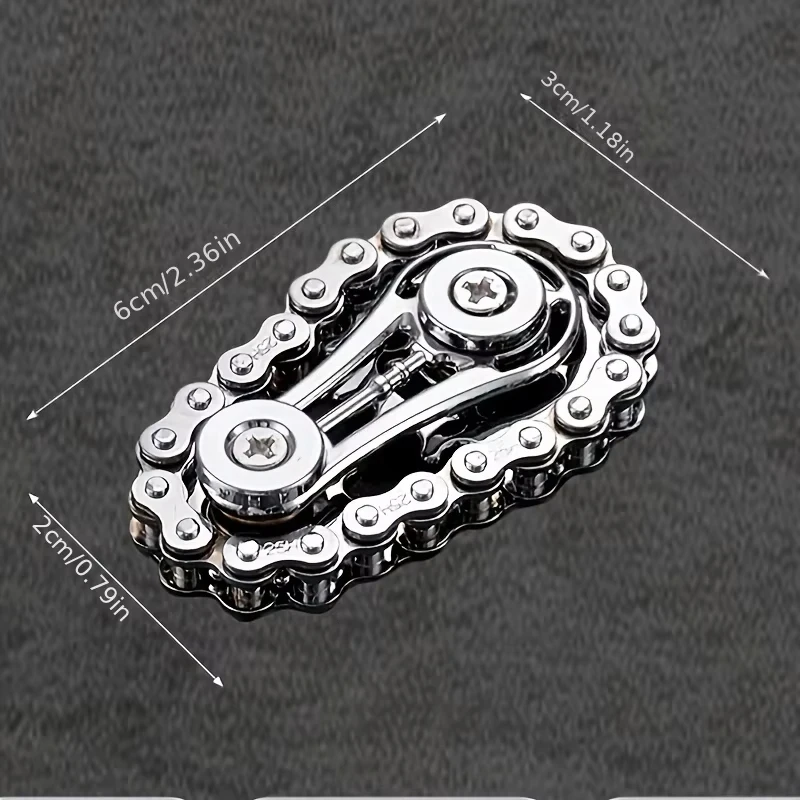 New Sprockets Flywheel Fingertip Gyro Fidget Spinner Antistress Anxiety Metal Bike Chains EDC Spinner Fidget Toys For Adult