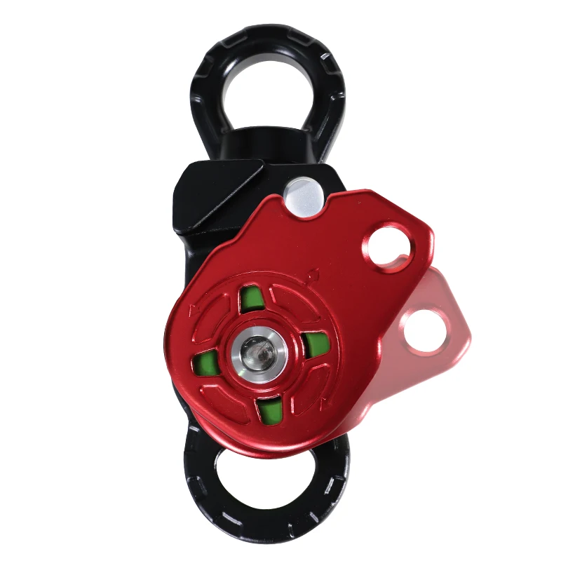 

Professional Outdoor Climbing Aluminum-magnesium-zinc Alloy Universal Double Pulley for High-altitude Working